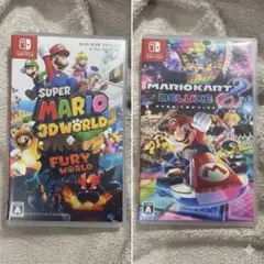 Switchソフト2本セット（マリオ3Dワールド / マリオカート8）