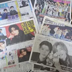 なにわ男子　新聞写真