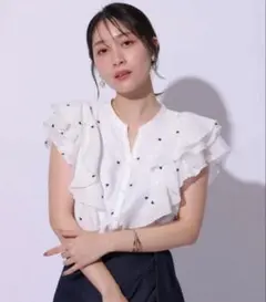 新品♡ アプワイザーリッシェ フリルショートブラウス 1 ジャス
