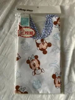 Disneystore ディズニーストア よだれかけ 2枚組 スタイセット 新品