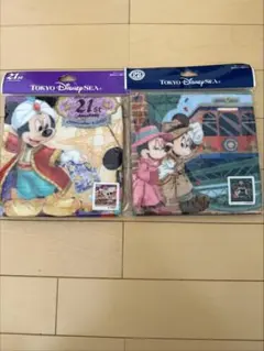 東京ディズニーシー 21周年22周年タオル 2枚セット