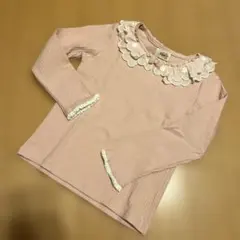 とっても可愛い❤️souris 襟付きテレコTシャツ　120 ピンク