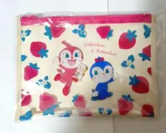 ドキンちゃん　コキンちゃん　いちごクリアポーチ　L