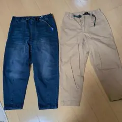 ストレッチ ベイカー ルーズテーパードパンツ クライミングパンツ　2本セット