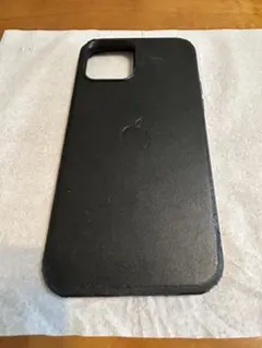 iPhone 12 Apple純正レザーケース　ブラック