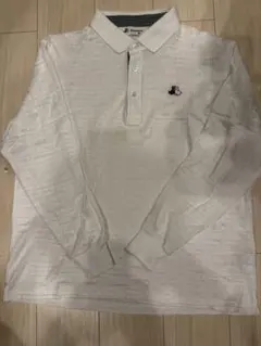 Black&White SPORT ポロシャツ 長袖 ホワイト LLのサムネイル
