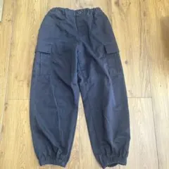 GU ジーユー 黒 ブラック カーゴパンツ 140