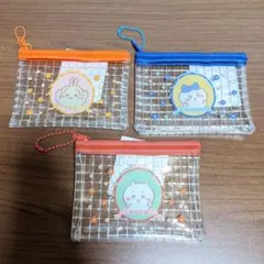 セリア　ちいかわミニメッシュポーチ2 ちいかわ うさぎ ハチワレ 3点セット