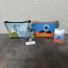 パペットスンスン　三角ミニポーチ 　アップ&アップル×2
