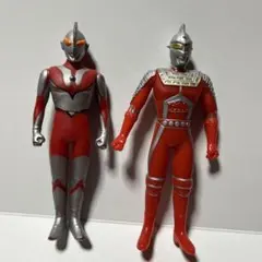 ウルトラマン　ニセウルトラマン　ニセウルトラセブン　ソフビ　バンダイ　2体セット