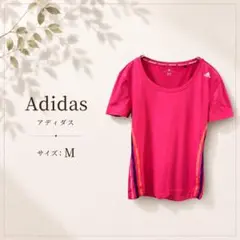 【美品】adidaアディダス ランニングTシャツ Mサイズのサムネイル