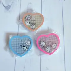アクリルキーホルダー 3個セット ハート型　　ちいかわ