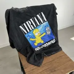 バンドT オマージュTシャツ ブラック フェード 半袖 XL相当 ヴィンテージ風