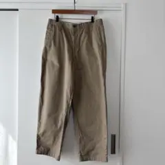 【サブマリン様】UNIQLO Uベージュ ワイドフィットチノパン