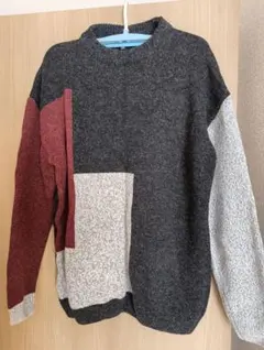 XXL グレー　ニットセーター　メンズ