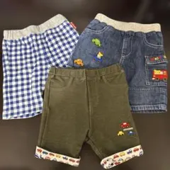 MIKI HOUSE ハーフパンツ 3点セット 80cmのサムネイル