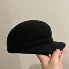 ウール ブラック ベレー帽