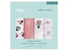 新品未使用　aden + anais ミニーマウス おくるみ 4枚セット