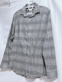 《ZARA》メンズ チェック柄 長袖シャツ Lサイズ