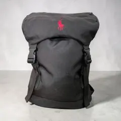 ポロ ラルフローレン バックパック リュック ブラック ホースロゴ刺繍のサムネイル