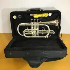 【新品】J. Michael トランペット 本体 ケース付き【未使用】 Jマイケル TR-400PSL ポケットトランペット シルバー 専用