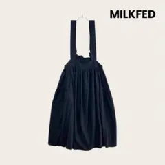 MILKFED. ジャンパースカート ネイビー ロングワンピース　Mのサムネイル