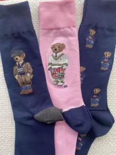 POLO ポロラルフローレンのメンズ用ソックス、3足セット新品26〜29cm