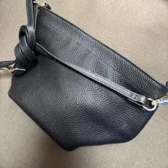 [COOCO] 牛革 ショルダーバッグ 黒のサムネイル