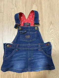 デニム　ジャンバースカート　スカート　80