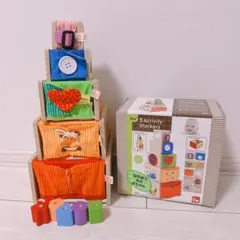 I'm Toy トレーニングキューブ 木製 知育玩具 形合わせ 型はめ パズルのサムネイル