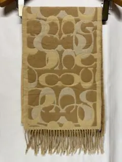 【新品未使用】コーチ　マフラー　ベージュ 楽天市場】コーチ coach（カラーベージュ）（マフラー・スカーフ