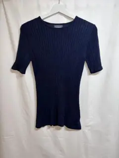 LANDS’ END シルク ニット 半袖 XS 美品