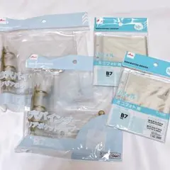 ダイソー　B7 3つ穴バインダー×2 ミニフォト用リフィル×2 ４点セット