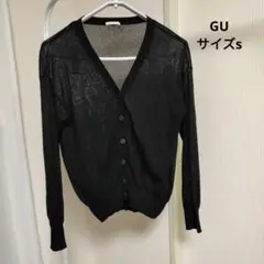 週末価格　GU シアーカーディガン　S