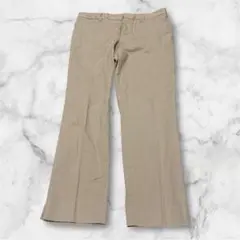 T224 UNIQLO ユニクロ　パンツ　ベージュ　ワイドパンツ
