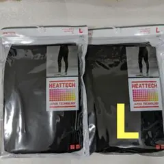 【ユニクロ】ヒートテックタイツ　メンズ　L ブラック　2点