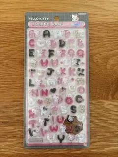 【正規品】キティちゃん　サンリオ　アルファベット　文字　ボンボンドロップシール