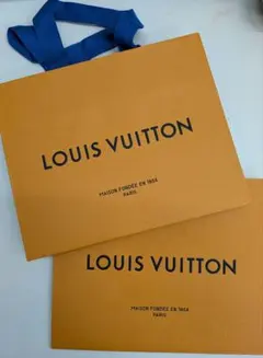 LOUIS VUITTON ショップ袋 オレンジ 2枚セット