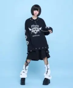 Hauls ご主人様リードBIGロンTEE ブラック