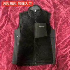 montbell モンベル フリースベスト 黒