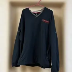 NikeGOLF ネイビー Vネックナイロンプルオーバー