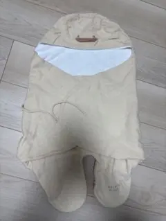 ジェラピケひよこフード付きおくるみ ベージュ