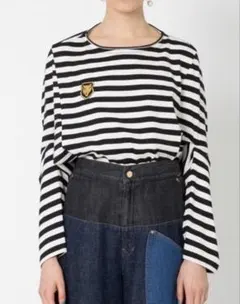 TSUMORI CHISATO ドルマンスリーブ風ボーダーTシャツのサムネイル