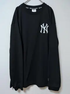 MLB ニューヨーク ヤンキース 刺繍ロゴ ロンT 長袖 Tシャツ Lのサムネイル
