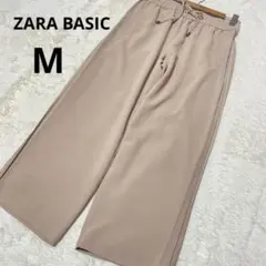 ザラベーシック カジュアルパンツ ストレート くすみピンク 無地 /M