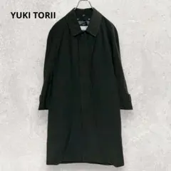 新品未使用　定価14万　YUKI TORII ステンカラーコート　ブラック　黒 2026年最新】YUKI torii コートの人気アイテム - メルカリ