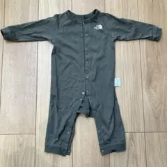 値下げ！THE NORTH FACE グレー ロンパース 80 スタイ2枚セット