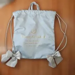 Maison de FLEUR リボン付きトートバッグ グレー