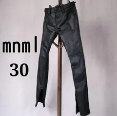 あ様専用 mnml コーティングデニムパンツ ブラック サイズ28 drip