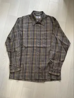 Lordy ウオッシャブルウール チェックシャツ L